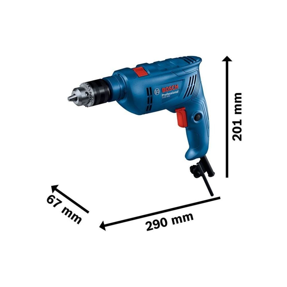 BOSCH GSB 600 Darbeli Matkap + 100 Parça Aksesuar (0 601 1A0 321)