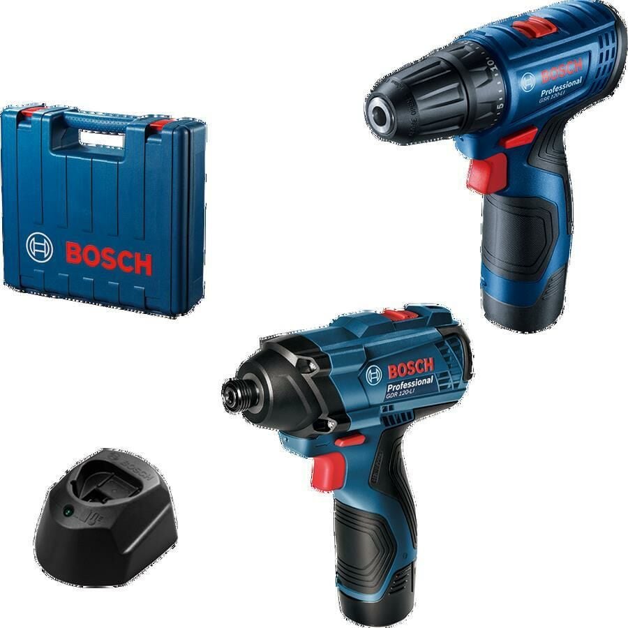 BOSCH GSR 120-Li Akülü Vidalama + GDR 120-Li Akülü Somun Sıkma 2'li Set (0 601 9G8 023)