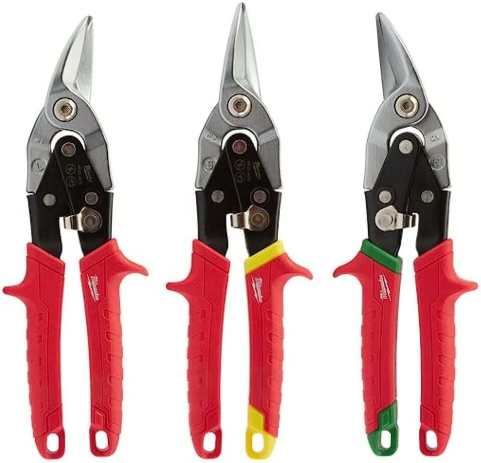 MİLWAUKEE Ağır Hizmet Tipi Kaportacı Makası Seti 3 Parça (T48224533)