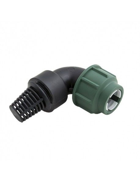 PE SÜZGEÇLİ DRENAJ BAĞLANTI DİRSEĞİ 25MM