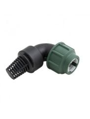PE SÜZGEÇLİ DRENAJ BAĞLANTI DİRSEĞİ 25MM