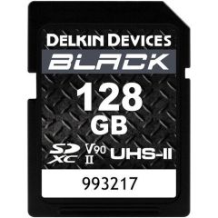 Delkin Devices 128GB Black UHS-II SDXC V90 Hafıza Kartı ( DSDBV90128)