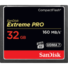 SanDisk 32GB Extreme Pro CompactFlash 160MB/sn Hafıza Kartı