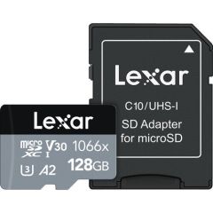 Lexar 128GB microSDXC 160MB/sn 1066x 4K Class 10 Hafıza Kartı