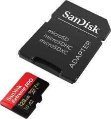Sandisk Extreme Pro 128GB MicroSDXC 170MB/s Hafıza Kartı