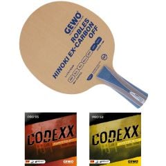 Gewo Robles Hinoki Ex-Carbon OFF / OFF + Codexx Pro 55 SuperSelect + Codexx Pro 55 SuperSelect Combo