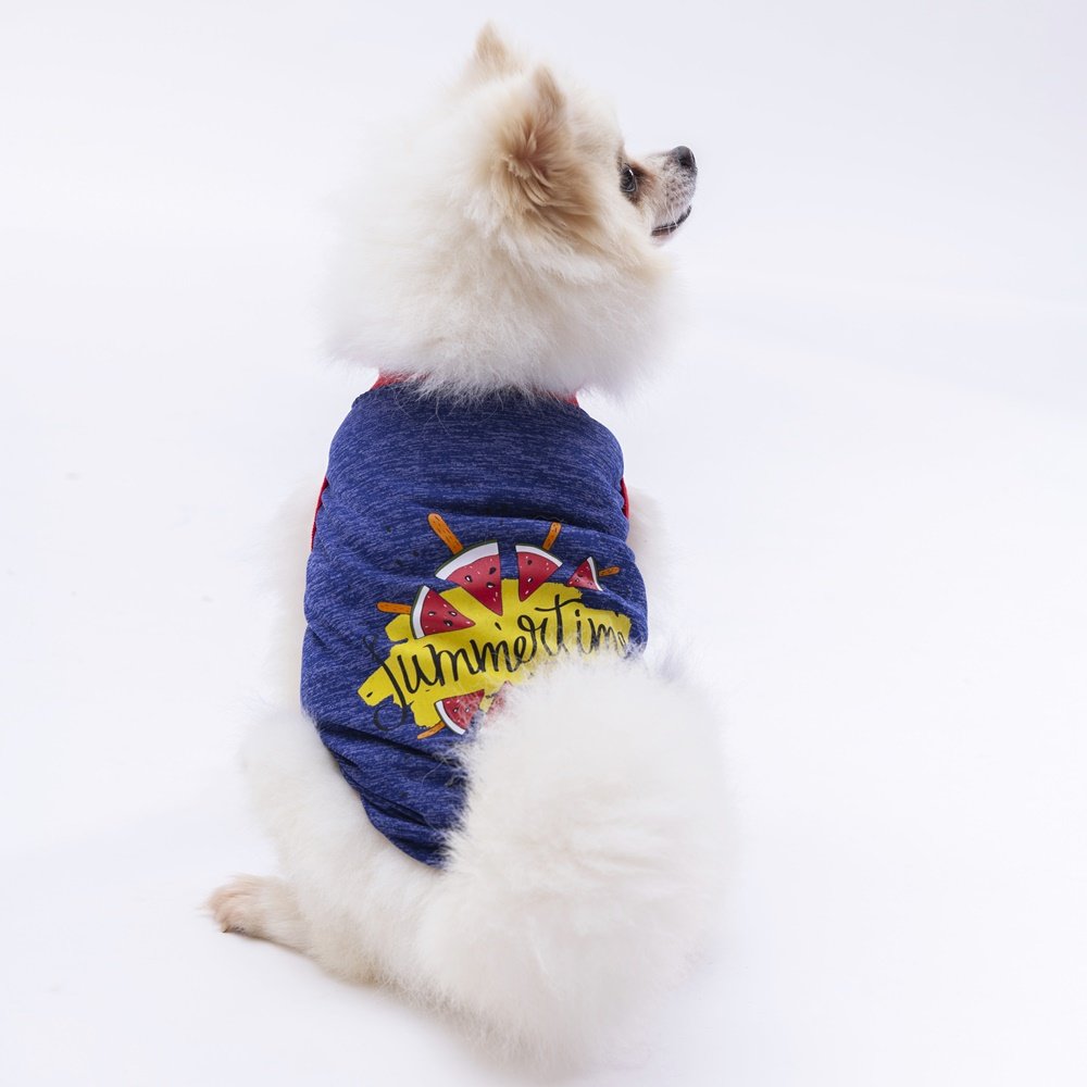 PawStar Lacivert Summer Time T-Shirt