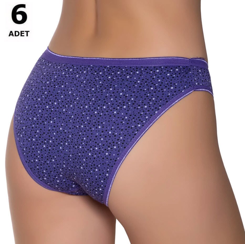 Sedef Yıldızı Kadın Likralı  Bikini 6 'lı 1065/2
