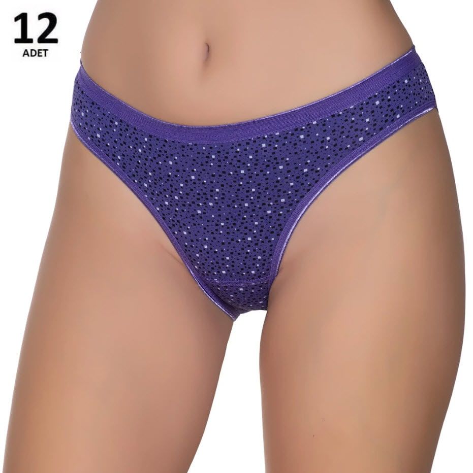 Sedef Yıldızı Kadın Likralı  Bikini 12'li 1065/2