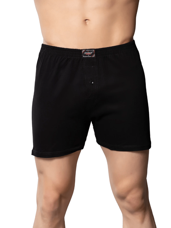 Sedef Yıldızı Erkek Penye Düz Renk Boxer 1094