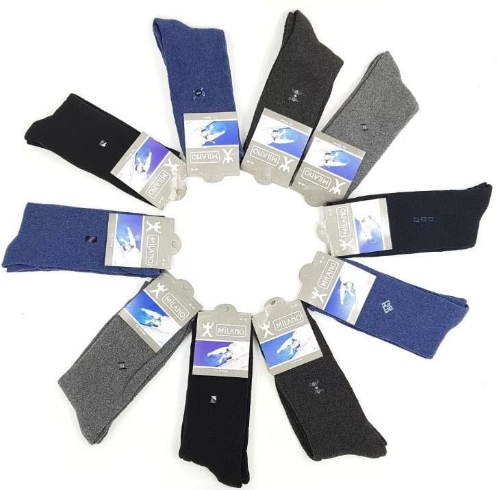 Milano Erkek Havlu Çorap 12'li