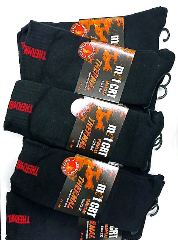 MRT-CRT Erkek Termal Havlu Çorap 12'li