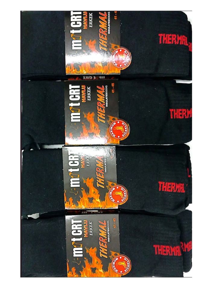 MRT-CRT Erkek Termal Havlu Çorap 12'li