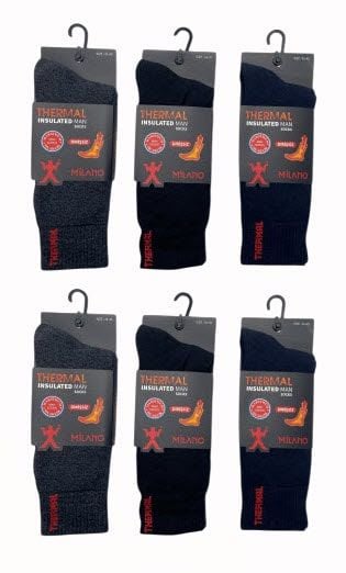 Aldano-Milano Erkek Termal Havlu Çorap 12'li