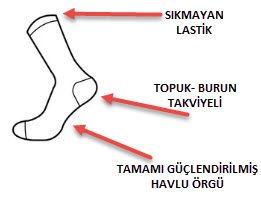 Aldano-Milano Erkek Termal Havlu Çorap 12'li