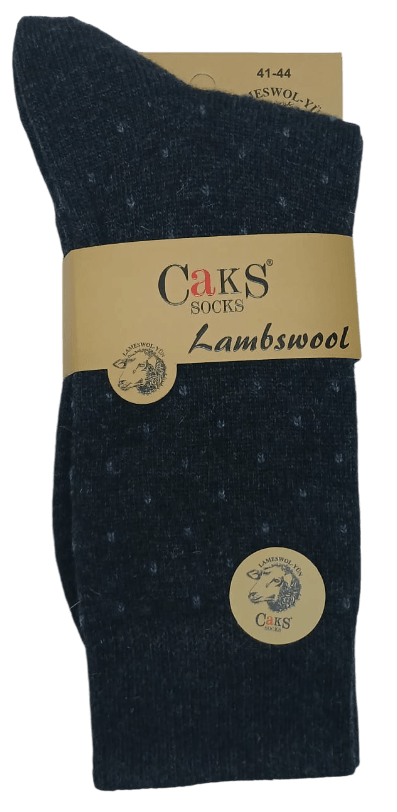 Caks Lambswool Erkek Yün Kışlık Çorap 6'lı