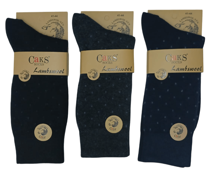 Caks Lambswool Erkek Yün Kışlık Çorap