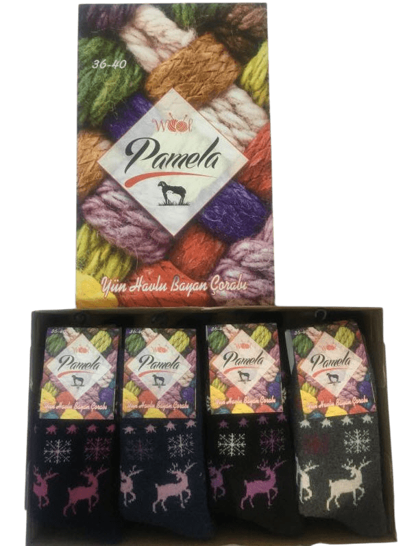 Pamela Yün Havlu Bayan Çorap 6'lı