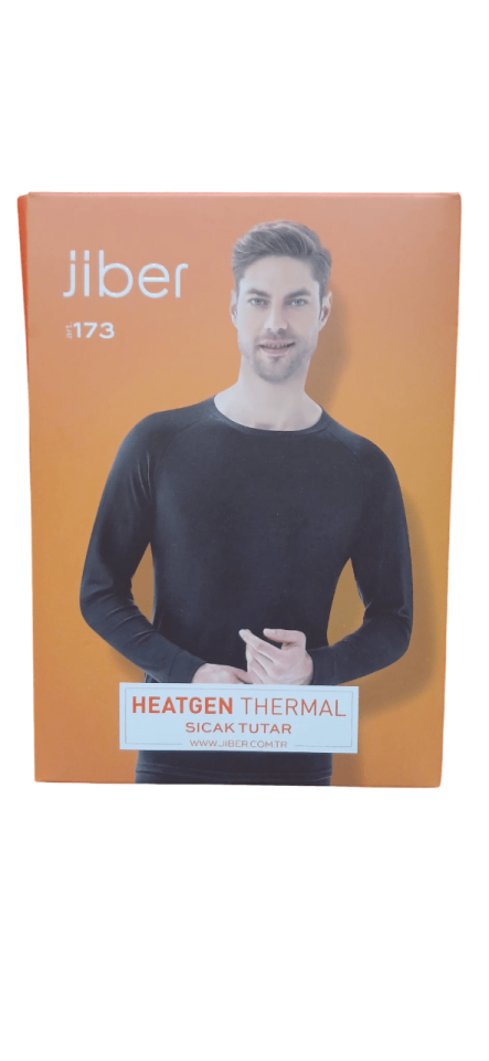 Jiber Erkek Isıtıcılı Termal İçlik Üst Siyah