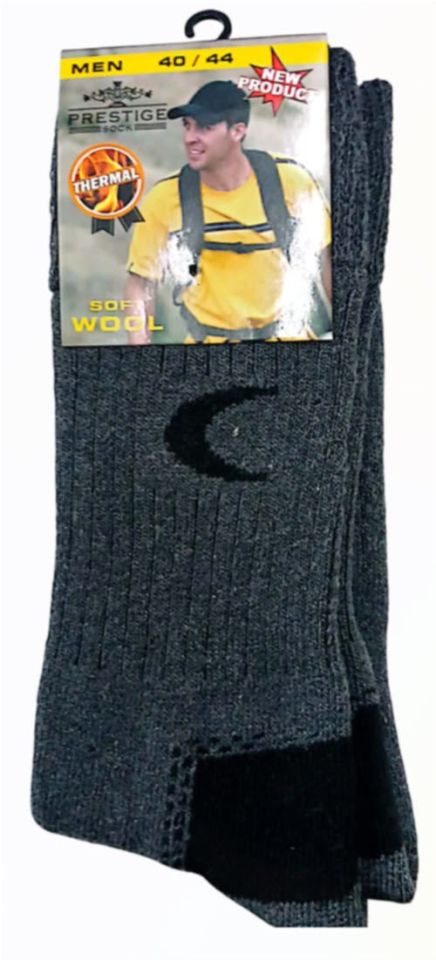 Prestij Kalın Yün Havlu Erkek Çorabı 12'li