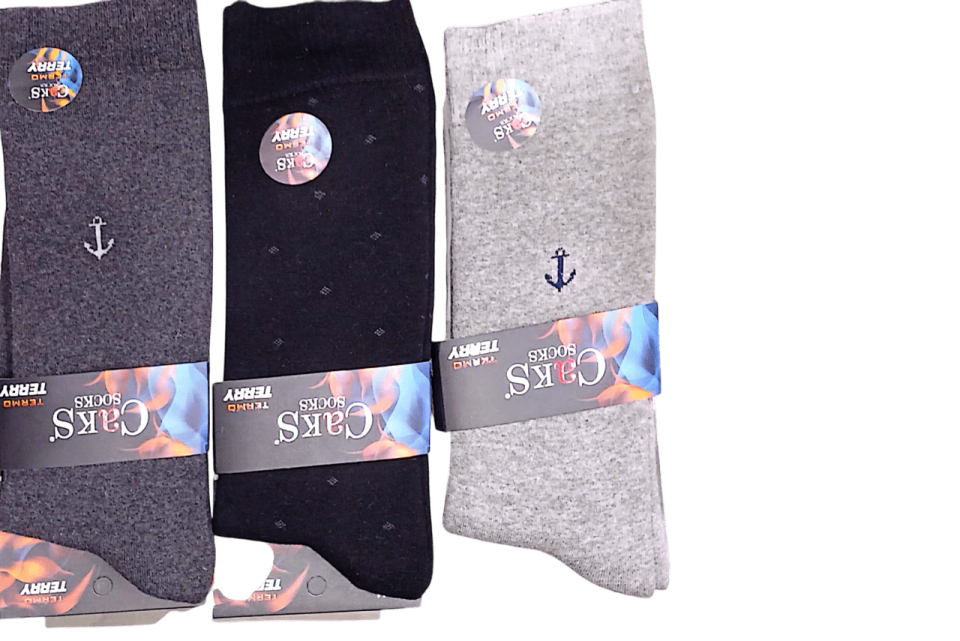 Caks Erkek Havlu Termal Çorap 12'li