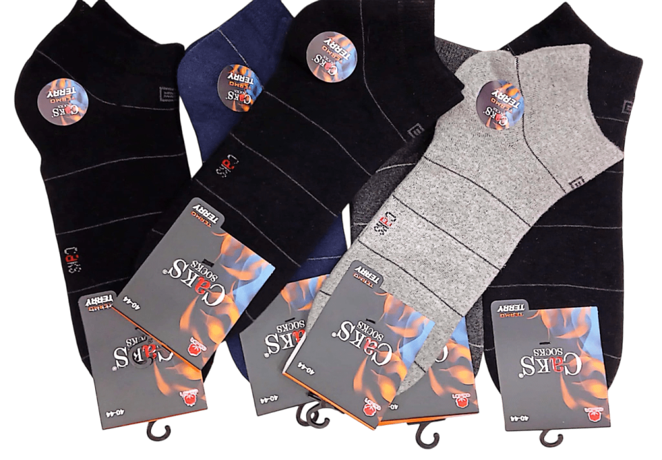 Caks Erkek Termal Havlu Patik 12'li