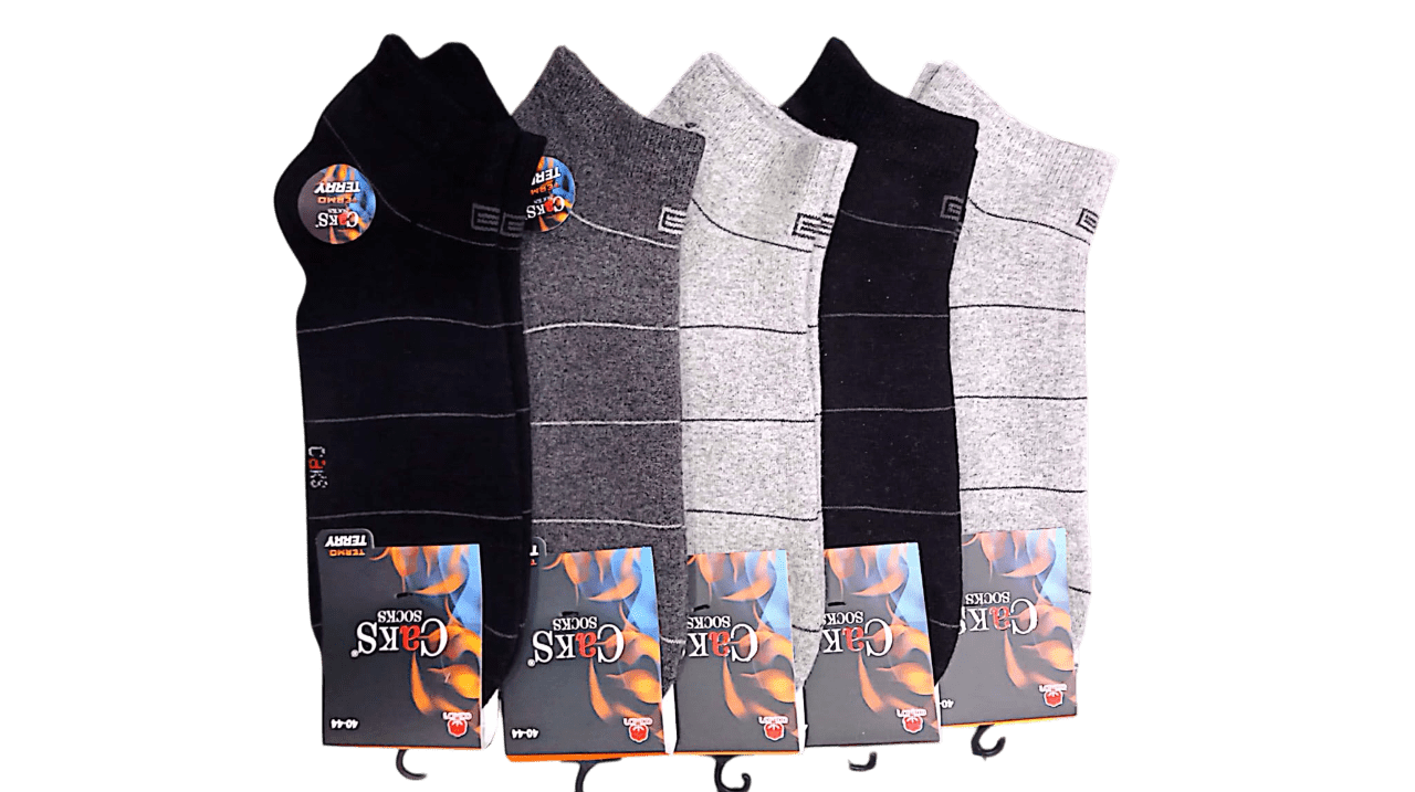 Caks Erkek Termal Havlu Patik 12'li