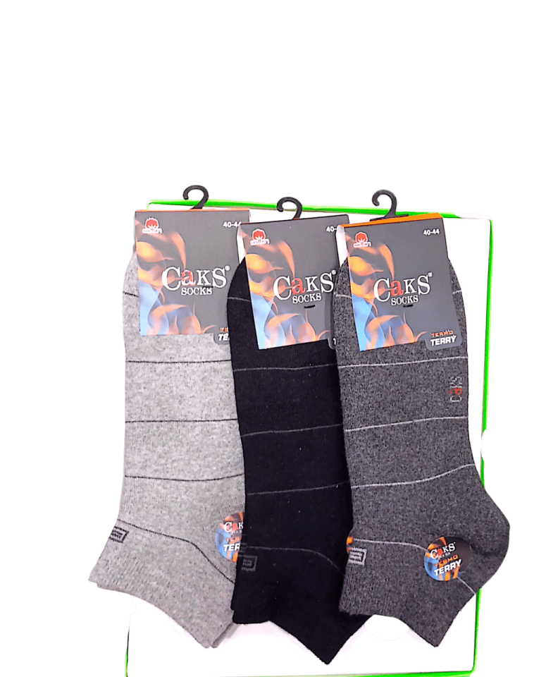 Caks Erkek Termal Havlu Patik 12'li