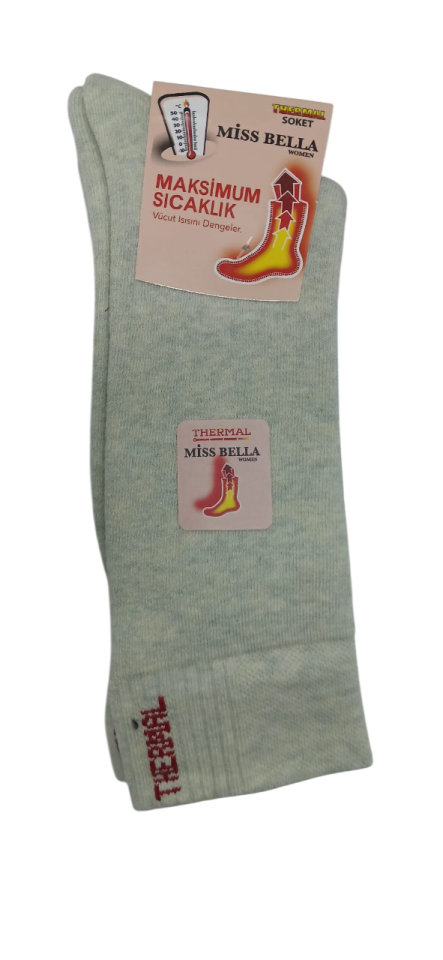 Miss Bella Bayan Termal Kışlık Çorap 12'li