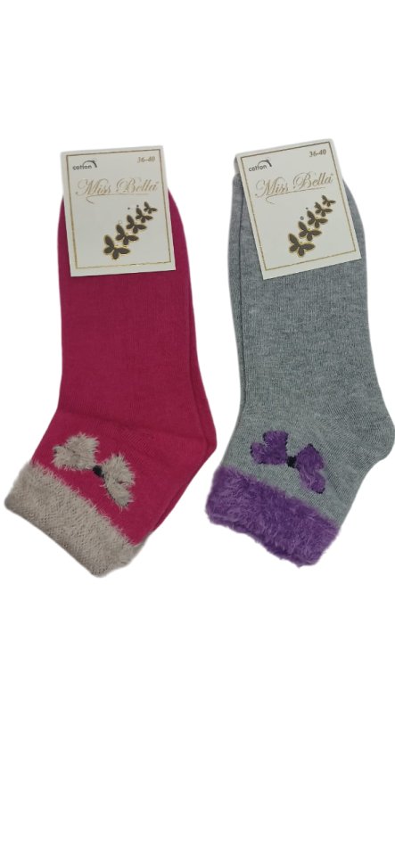 Miss Bella Bayan Yumoş Havlu Kışlık Patik 6'lı