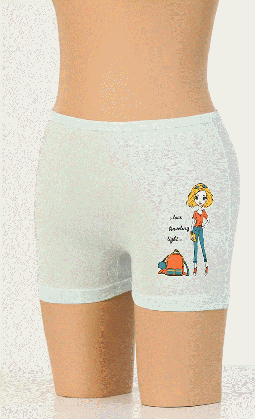 Dondeza Baskılı Kız Çocuk Boxer 6'lı