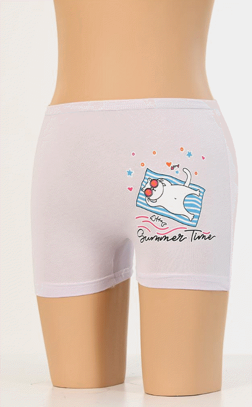 Dondeza Baskılı Kız Çocuk Boxer 6'lı