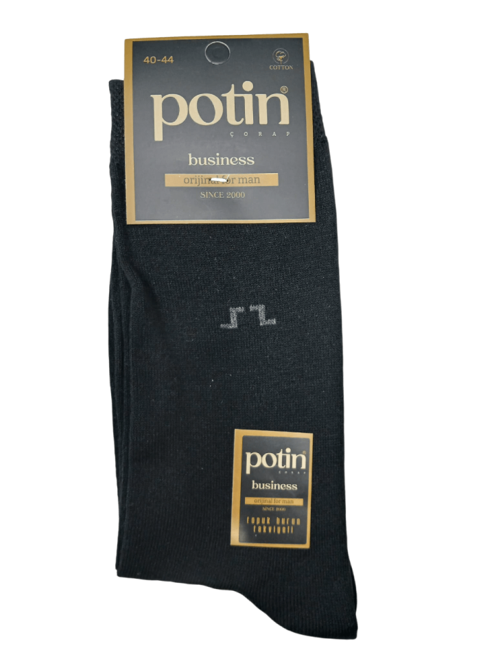 Potin Coton Erkek Business Likralı Çorap 12' li
