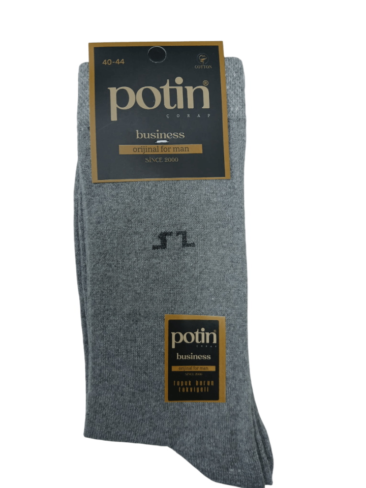 Potin Coton Erkek Business Likralı Çorap 12' li
