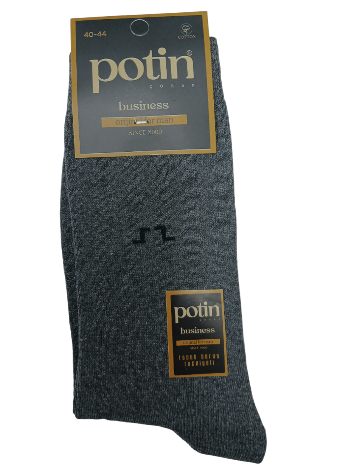 Potin Coton Erkek Business Likralı Çorap 12' li
