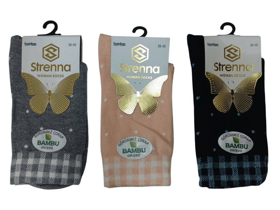 Strenna Bayan Bambu Çorap 12'li