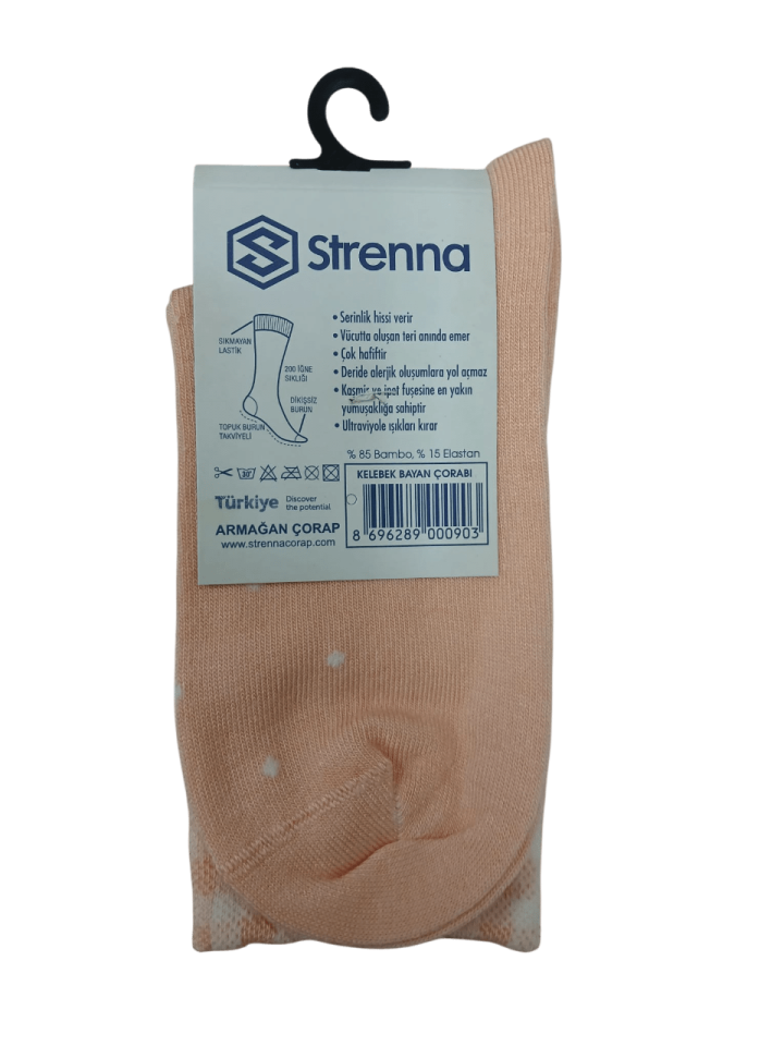 Strenna Bayan Bambu Çorap 12'li