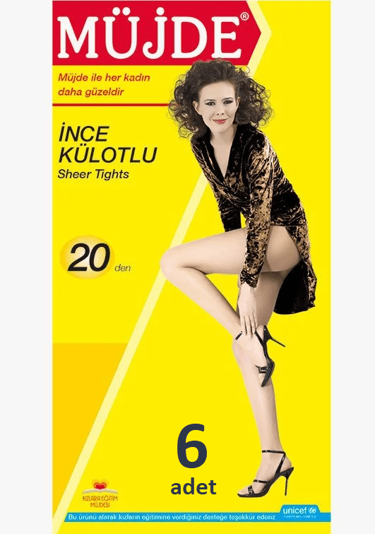 Müjde İnce Külotlu Çorap 6'lı