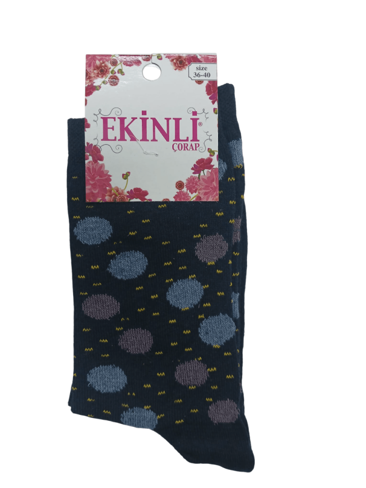 Ekinli Bayan Likralı Çorap 12'li