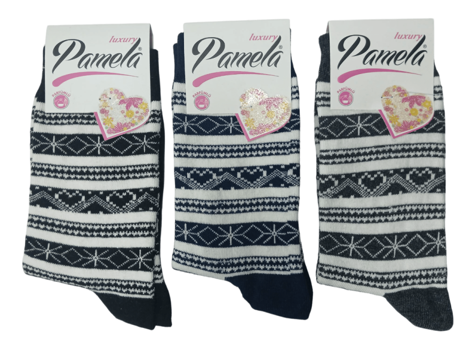 Pamela Bayan Parfümlü Soket Çorap 12'li