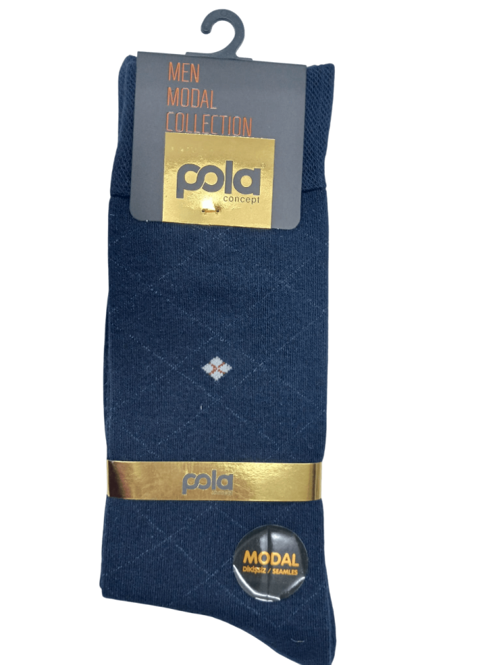 Pola Modal Erkek Likralı Kışlık Çorap 12'li