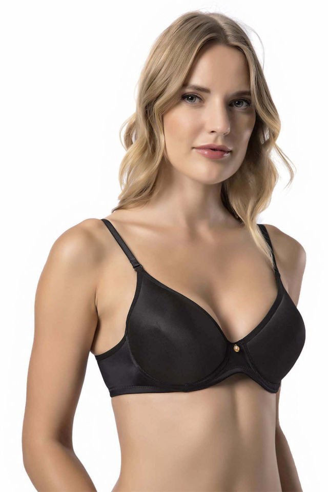 Le Jardin Soft Micro Desteksiz Dolgusuz Sütyen  LJ-9405 SİYAH - 80C