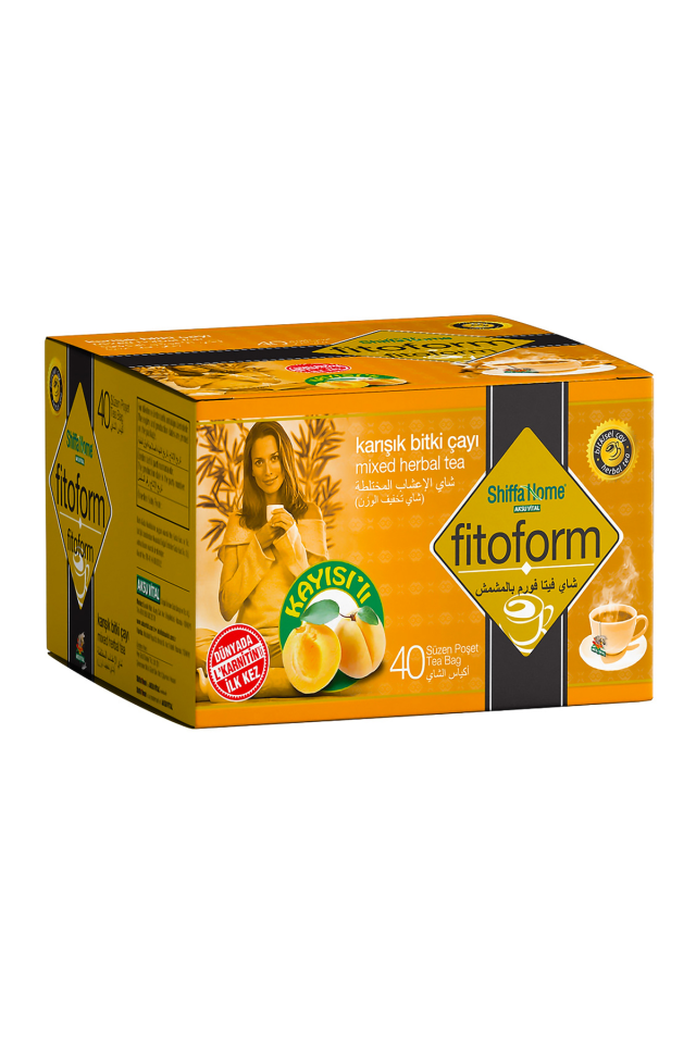 AksuVital Shiffa Home Fitoform Kayısılı Bitki Çayı 40 Adet Süzen Poşet