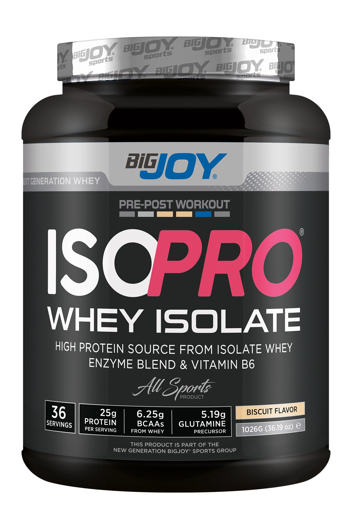 BigJoy Sports IsoPro Whey Isolate Bisküvi 1026g 36 Servis