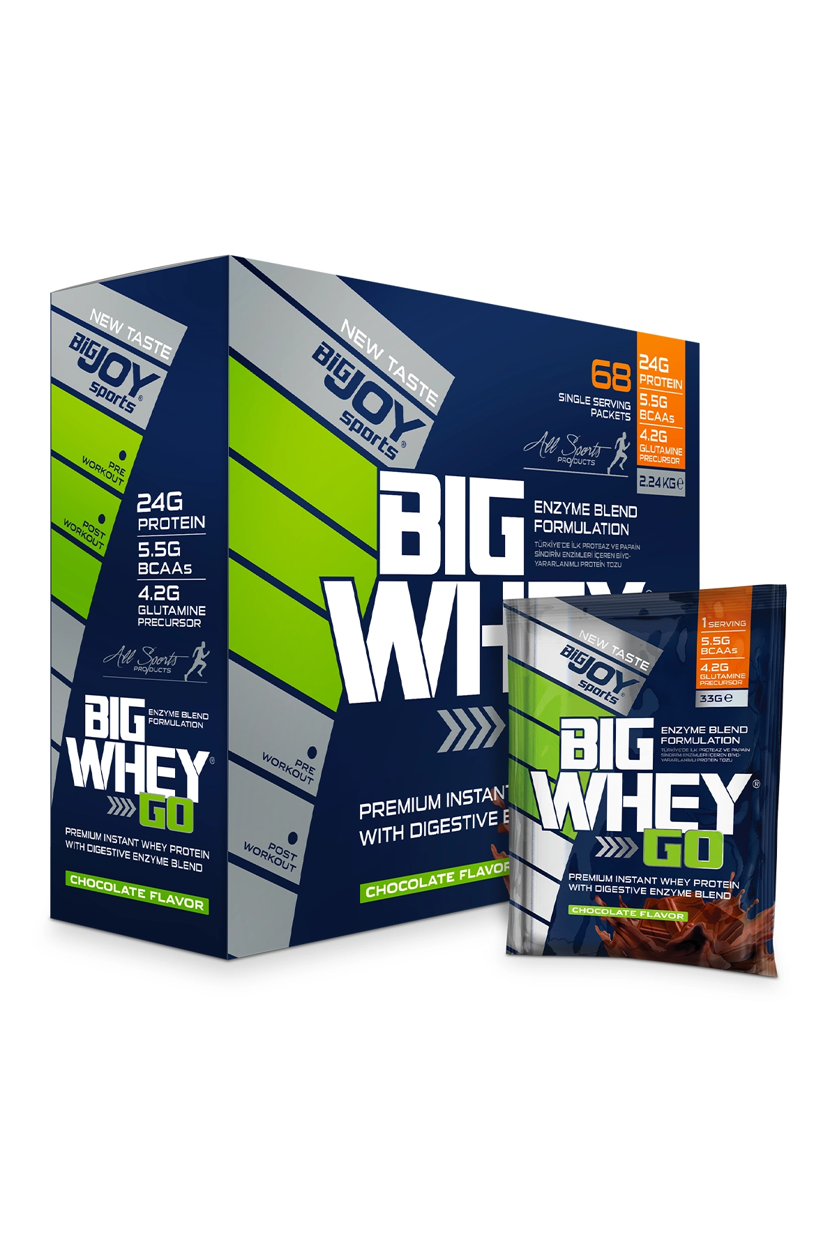 BigJoy Sports BigWhey GO Çikolata 2.24 kg 68 Servis