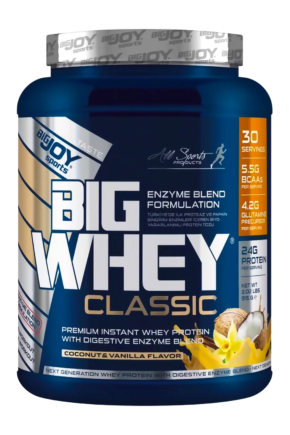 BigJoy Sports BigWhey Classic Hindistan Cevizi & Vanilya 915g 30 Servis