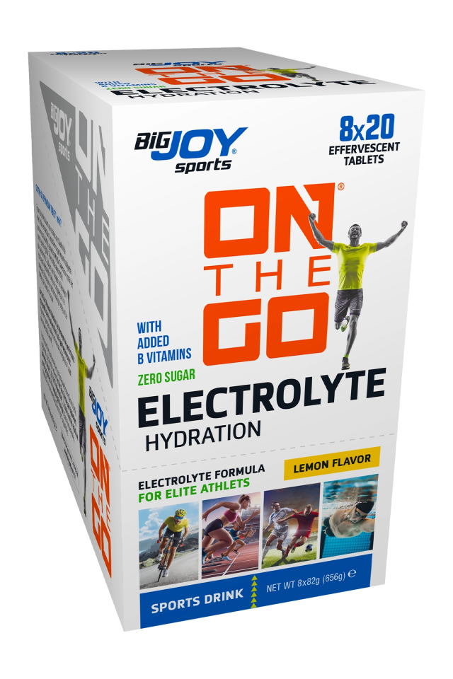 BigJoy Sports On The Go Electrolyte Hydration Limon 20 Efervesan Tablet x 8 Adet