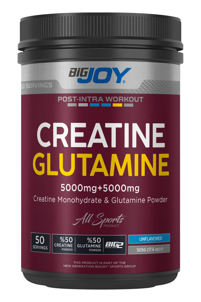 BigJoy Sports BIG2 Creatine + Glutamine Aromasız 505g 50 Servis