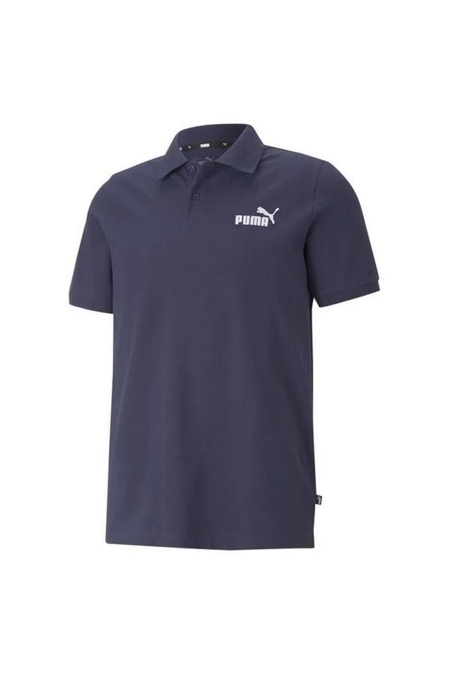 Puma ESS Pique Polo Peacoat Erkek Polo Yaka Tişört Lacivert 58667406