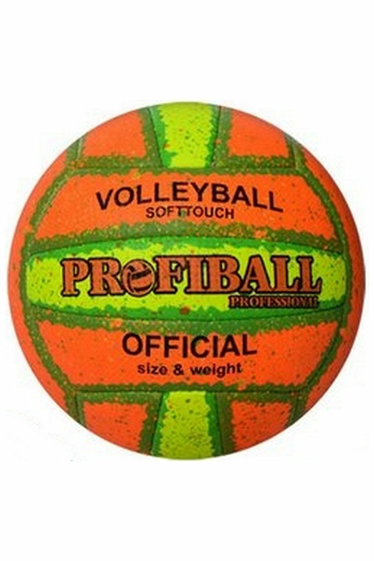 Profiball Soft Touch Dikişli Pro No 5 Voleybol Topu Yeşil-Sarı-Turuncu